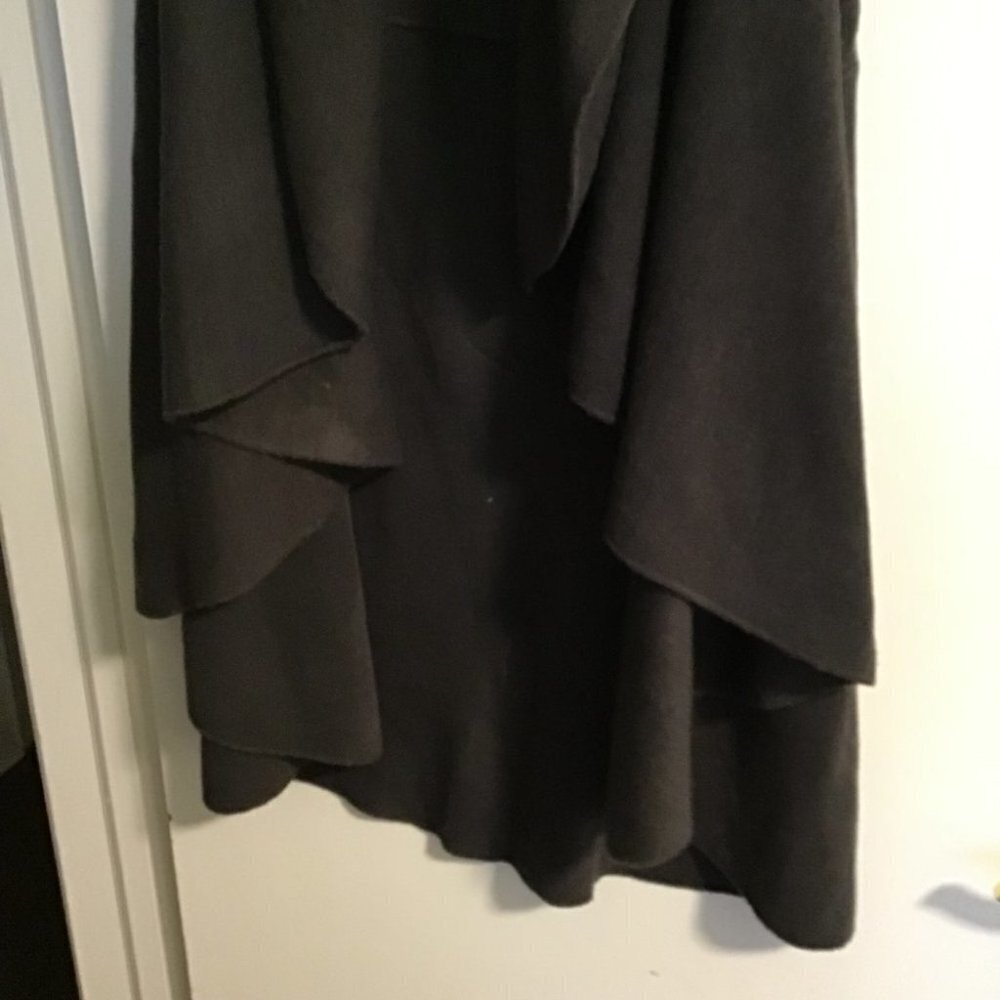 Look By M Black Soft Open Front Basic Shawl Vest - image 4